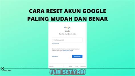 Cara Reset Akun Google